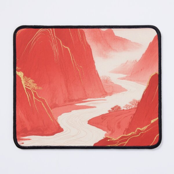 Item preview, Crimson River Passage Through Golden Peaks designed and sold by zzz888.