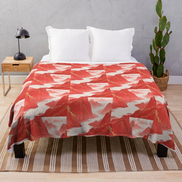 Item preview, Crimson River Passage Through Golden Peaks designed and sold by zzz888.