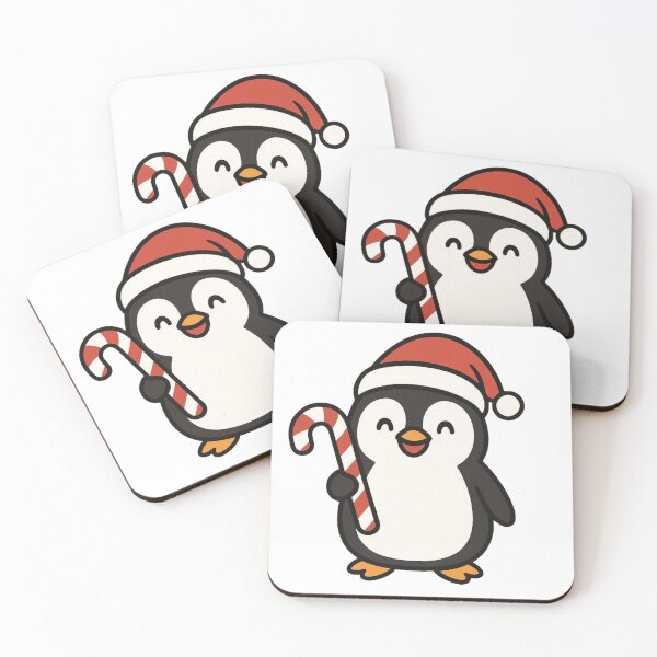 Item preview, Festive Penguin with Candy Cane – Cute Christmas Animal designed and sold by Confuzz1ed.