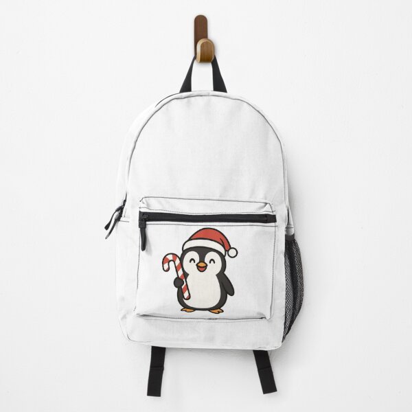 Item preview, Festive Penguin with Candy Cane – Cute Christmas Animal designed and sold by Confuzz1ed.