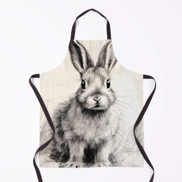 Item preview, Vintage Rabbit Drawing, Antique Rabbit Sketch, Antique Bunny Print, Vintage Rabbit Painting, Black & White Drawing, Nursery Decor designed and sold by SavageVision.