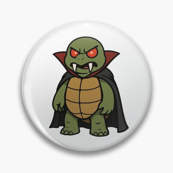 Item preview, Vampire Turtle in Cape – Funny Halloween Creature designed and sold by Confuzz1ed.