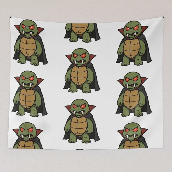 Item preview, Vampire Turtle in Cape – Funny Halloween Creature designed and sold by Confuzz1ed.