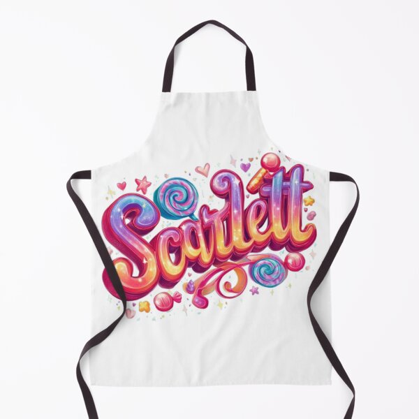 Item preview, Scarlett – Candy Style 3D Name Lettering Design designed and sold by AlexLineArt.