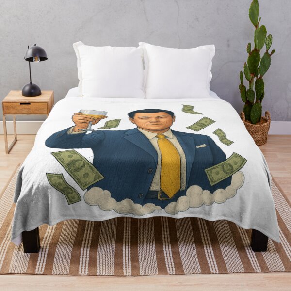 Item preview, The Wolf of Wall Street Inspired – Jordan Belfort Money Celebration Art designed and sold by EternalVibes™.