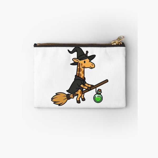 Item preview, Witch Giraffe on Broomstick – Magical Halloween Animal designed and sold by Confuzz1ed.