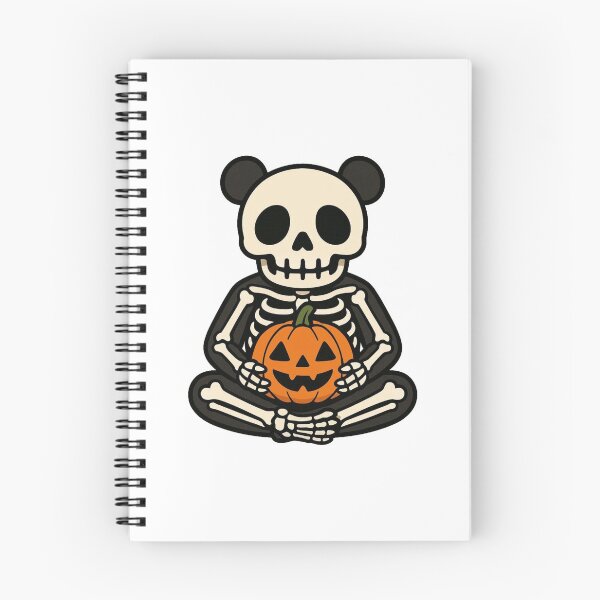 Item preview, Skeleton Panda with Jack-O’-Lantern – Spooky Halloween Design designed and sold by Confuzz1ed.