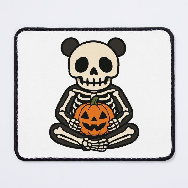 Item preview, Skeleton Panda with Jack-O’-Lantern – Spooky Halloween Design designed and sold by Confuzz1ed.