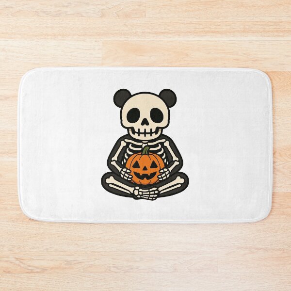 Item preview, Skeleton Panda with Jack-O’-Lantern – Spooky Halloween Design designed and sold by Confuzz1ed.