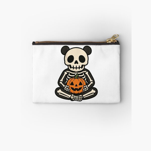 Item preview, Skeleton Panda with Jack-O’-Lantern – Spooky Halloween Design designed and sold by Confuzz1ed.