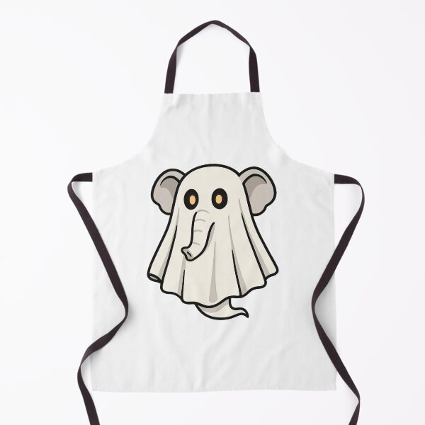 Item preview, Ghost Elephant with Glowing Eyes – Funny Halloween Spirit designed and sold by Confuzz1ed.
