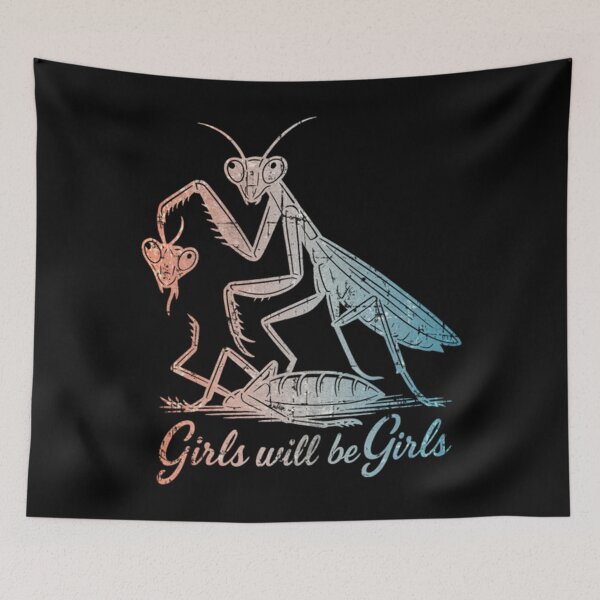 Item preview, Girl Will Be Girls Praying Mantis designed and sold by Tae-bois.