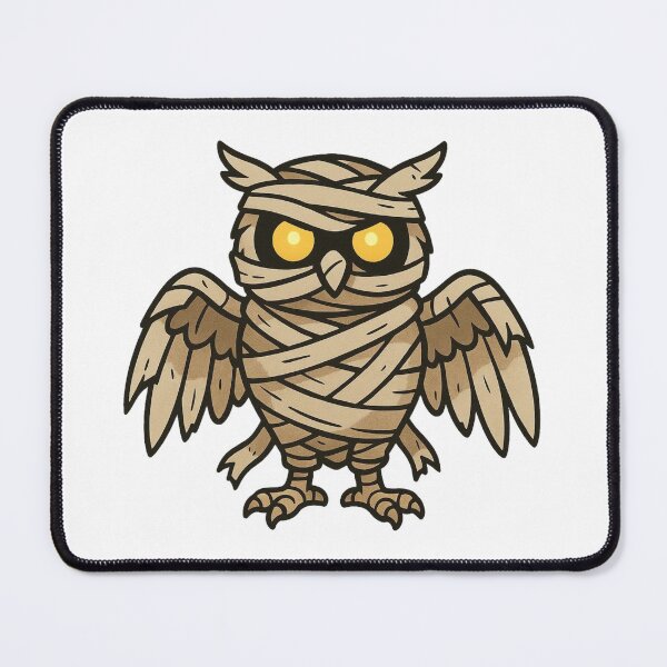 Item preview, Mummy Owl with Glowing Eyes – Creepy Halloween Animal designed and sold by Confuzz1ed.