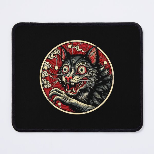 Item preview, Mad yokai cat monster Japanese Horror Anime   designed and sold by yana-lbot.