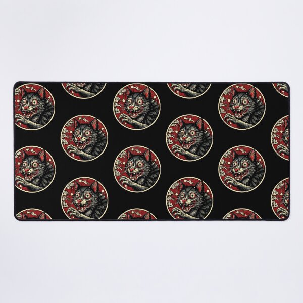 Item preview, Mad yokai cat monster Japanese Horror Anime   designed and sold by yana-lbot.