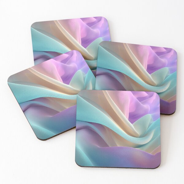 Item preview, Abstract Fabric Texture in Pastel Tones with Smooth Flowing Waves designed and sold by Jirka Svetlik, Studio Illuvision.