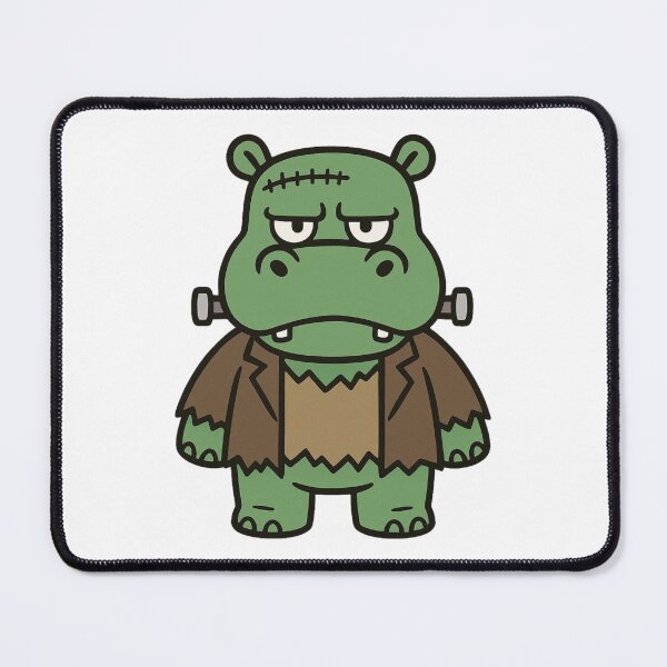Item preview, Frankenstein Hippo with Bolts – Funny Monster Halloween Design designed and sold by Confuzz1ed.
