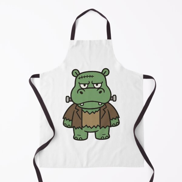 Item preview, Frankenstein Hippo with Bolts – Funny Monster Halloween Design designed and sold by Confuzz1ed.