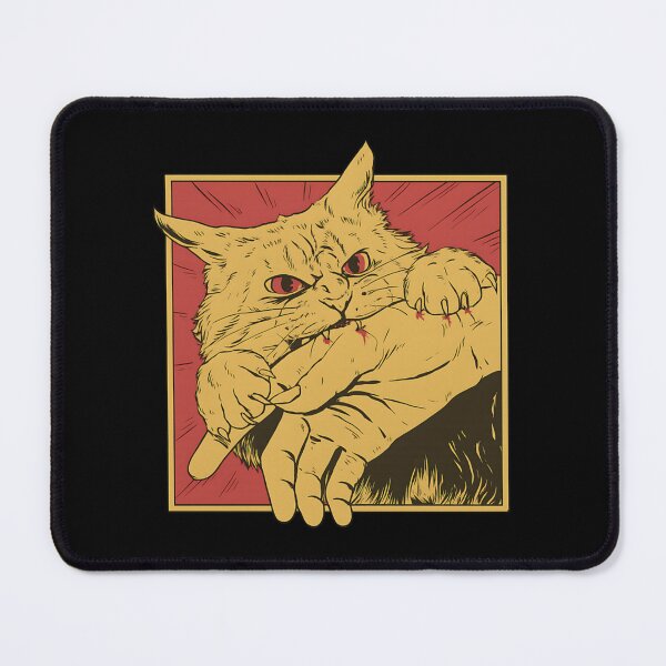 Item preview, Vintage Cat Bite Japanese Horror Anime designed and sold by yana-lbot.