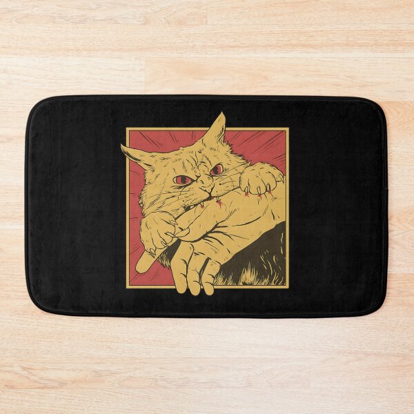 Item preview, Vintage Cat Bite Japanese Horror Anime  designed and sold by yana-lbot.