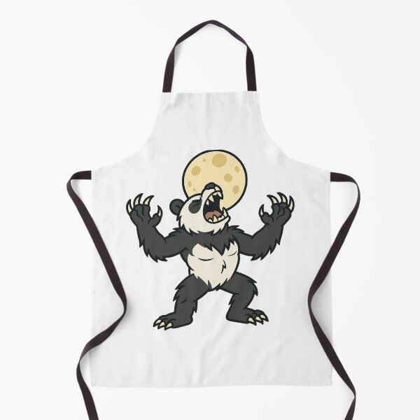 Item preview, Werewolf Panda Howling at the Moon – Scary Halloween Beast designed and sold by Confuzz1ed.