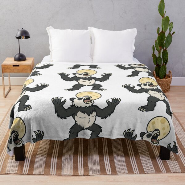 Item preview, Werewolf Panda Howling at the Moon – Scary Halloween Beast designed and sold by Confuzz1ed.