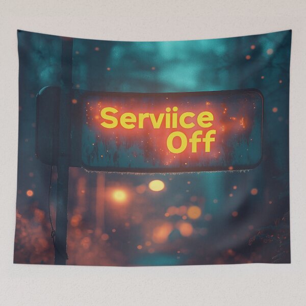 Item preview, Neon "Service Off" Sign designed and sold by Nytheris.