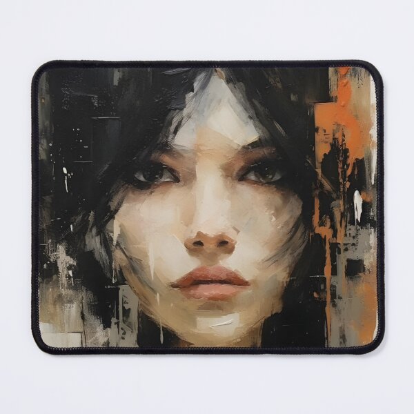 Item preview, Asian Woman Portrait, Japanese Woman Vintage Art Print, Asian Lady Oil Painting, Antique Wall Decor, Modern Portrait Painting Wall Art designed and sold by SavageVision.