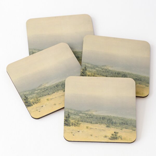 Item preview, View Of The Beach And Sea From The Mountains Crimea By Arkhyp Kuindzhi designed and sold by Qinmert.