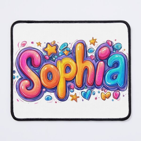 Item preview, Sophia – Colorful 3D Name Lettering Design designed and sold by AlexLineArt.