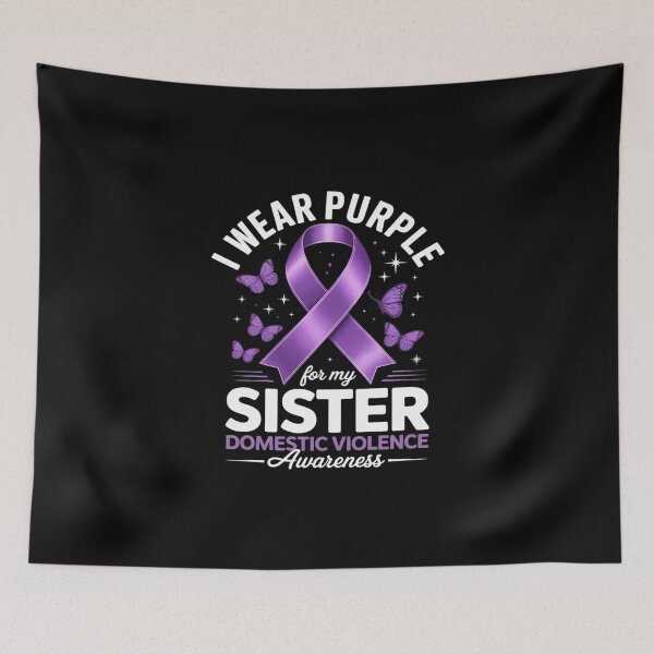 Item preview, I Wear Purple for My Sister Domestic Violence Awareness designed and sold by KingsLife1994.
