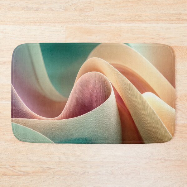 Item preview, Abstract Drapery with Pastel Gradient Flow and Fabric Texture designed and sold by Jirka Svetlik, Studio Illuvision.