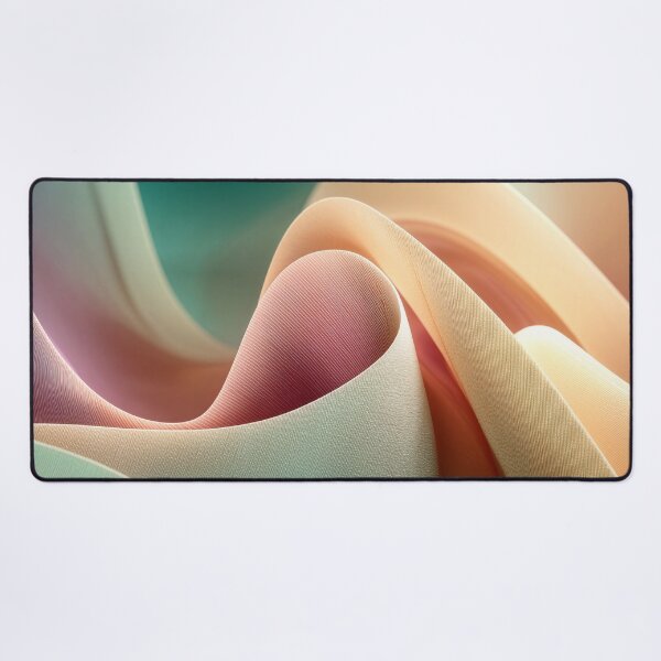 Item preview, Abstract Drapery with Pastel Gradient Flow and Fabric Texture designed and sold by Jirka Svetlik, Studio Illuvision.