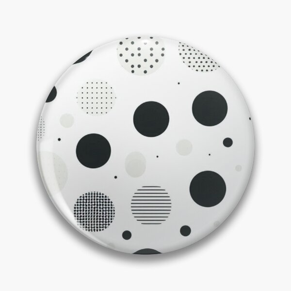 Item preview, Modern Polka Dot Throw Pillow – Minimalist Black & White Pattern designed and sold by Kayshies8120.