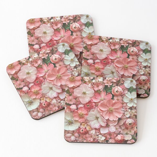 Item preview, Pink and white flowers aesthetic cottage core  designed and sold by cocomelon168.