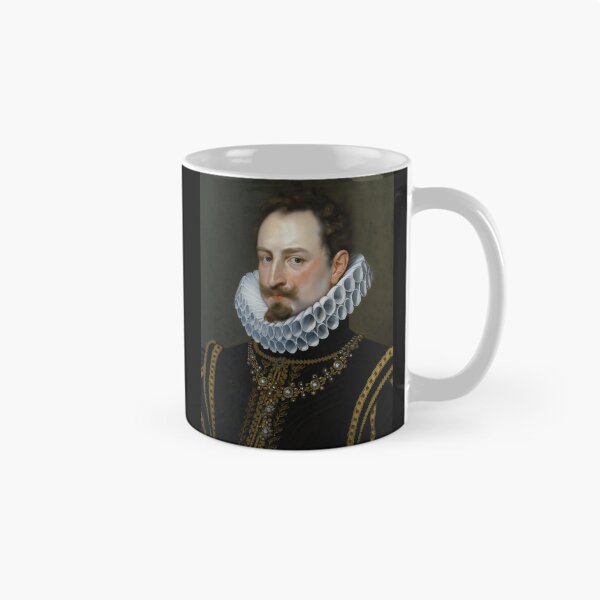 Item preview, Vintage Renaissance era painting of Royal Gentleman in Ruff collar designed and sold by Vintage Designs +.