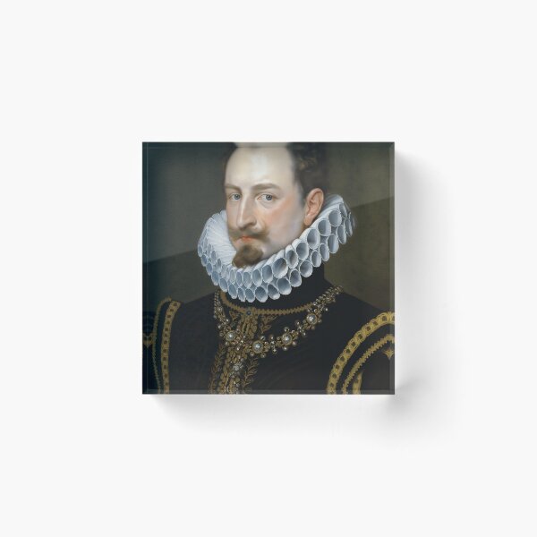 Item preview, Vintage Renaissance era painting of Royal Gentleman in Ruff collar designed and sold by Vintage Designs +.