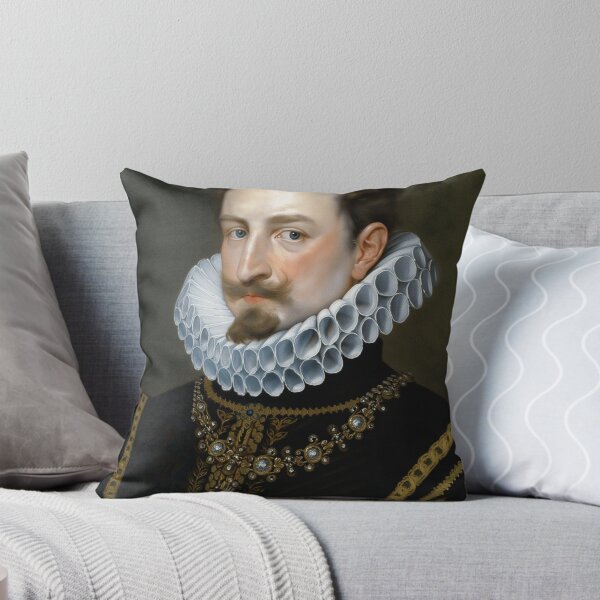 Item preview, Vintage Renaissance era painting of Royal Gentleman in Ruff collar designed and sold by Vintage Designs +.