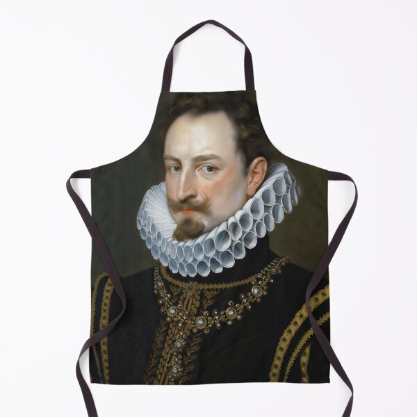 Item preview, Vintage Renaissance era painting of Royal Gentleman in Ruff collar designed and sold by Vintage Designs +.