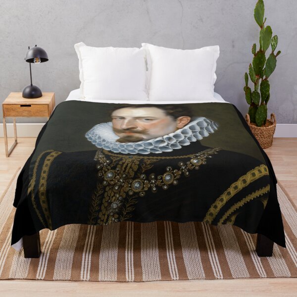 Item preview, Vintage Renaissance era painting of Royal Gentleman in Ruff collar designed and sold by Vintage Designs +.