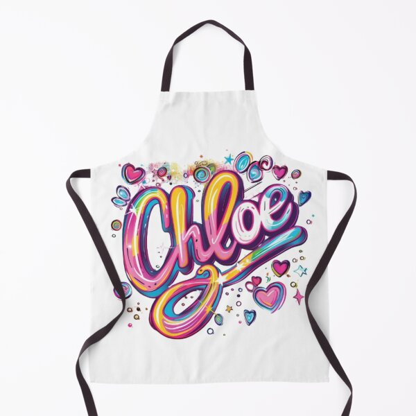 Item preview, Chloe – Bright 3D Name Lettering Design designed and sold by AlexLineArt.