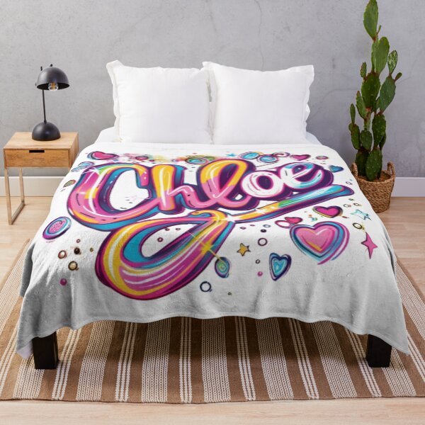 Item preview, Chloe – Bright 3D Name Lettering Design designed and sold by AlexLineArt.