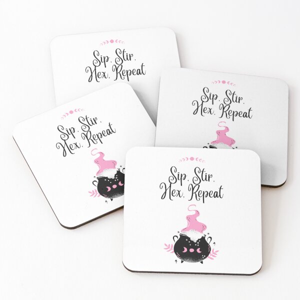 Item preview, Sip, Stir, Hex, Repeat | Witchy Designs | Witchcraft | Unique Design designed and sold by LarkaArt.