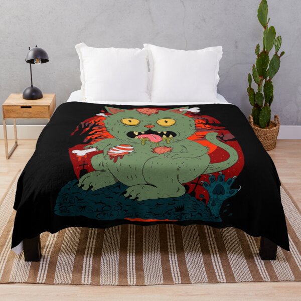Item preview, Zombie Cat Monster Illustration designed and sold by ragnacold.