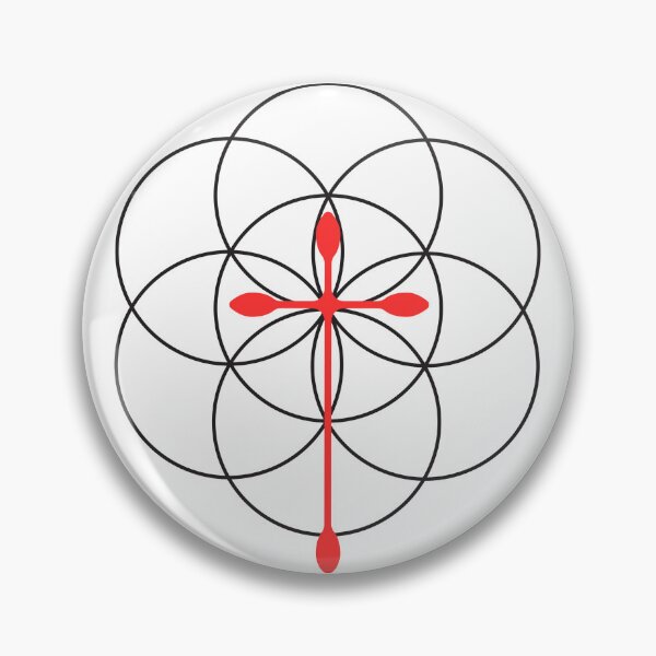 Item preview, Flower of Life x Cross (red) designed and sold by Art for the Lord.