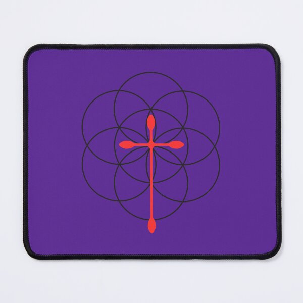 Item preview, Flower of Life x Cross (red) designed and sold by Art for the Lord.