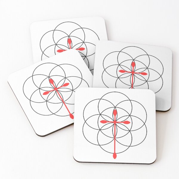 Item preview, Flower of Life x Cross (red) designed and sold by Art for the Lord.