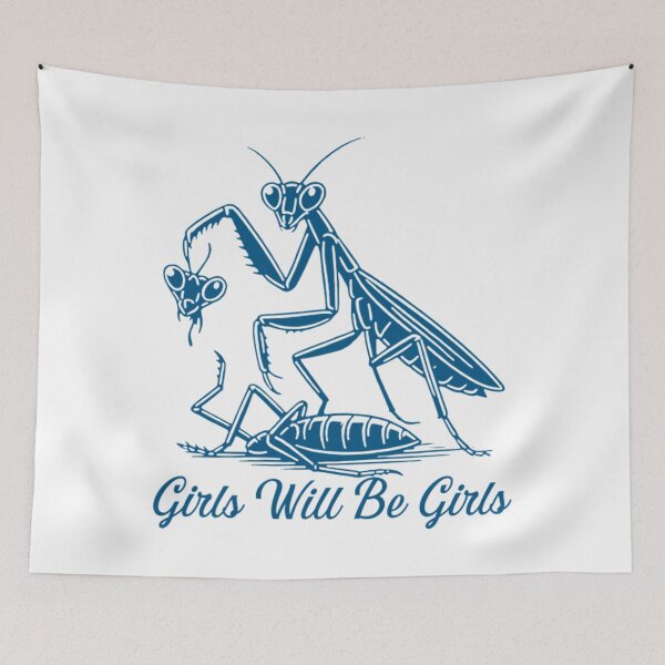 Item preview, Girl Will Be Girls Praying Mantis designed and sold by Tae-bois.