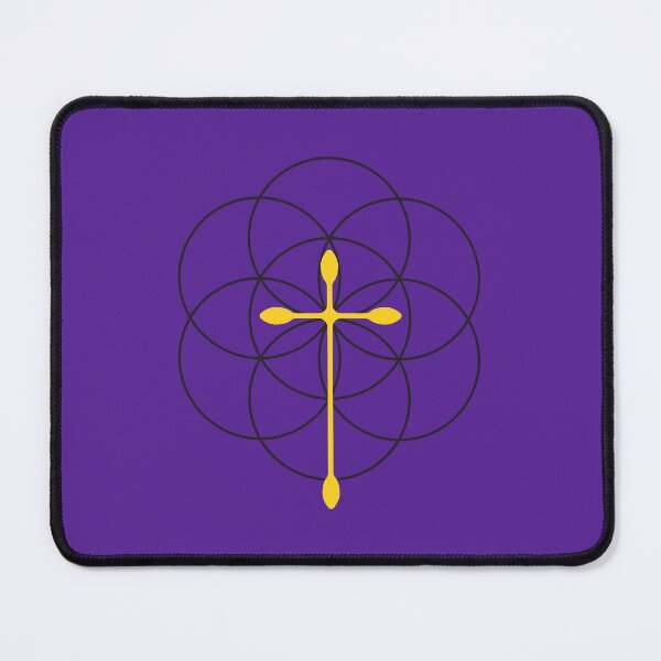 Item preview, Flower of Life x Cross (yellow) designed and sold by Art for the Lord.
