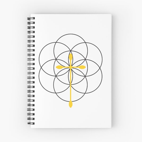 Item preview, Flower of Life x Cross (yellow) designed and sold by Art for the Lord.